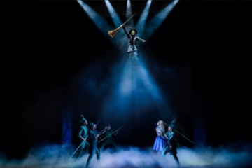Escena de Elphaba en Wicked, el musical, en Madrid.